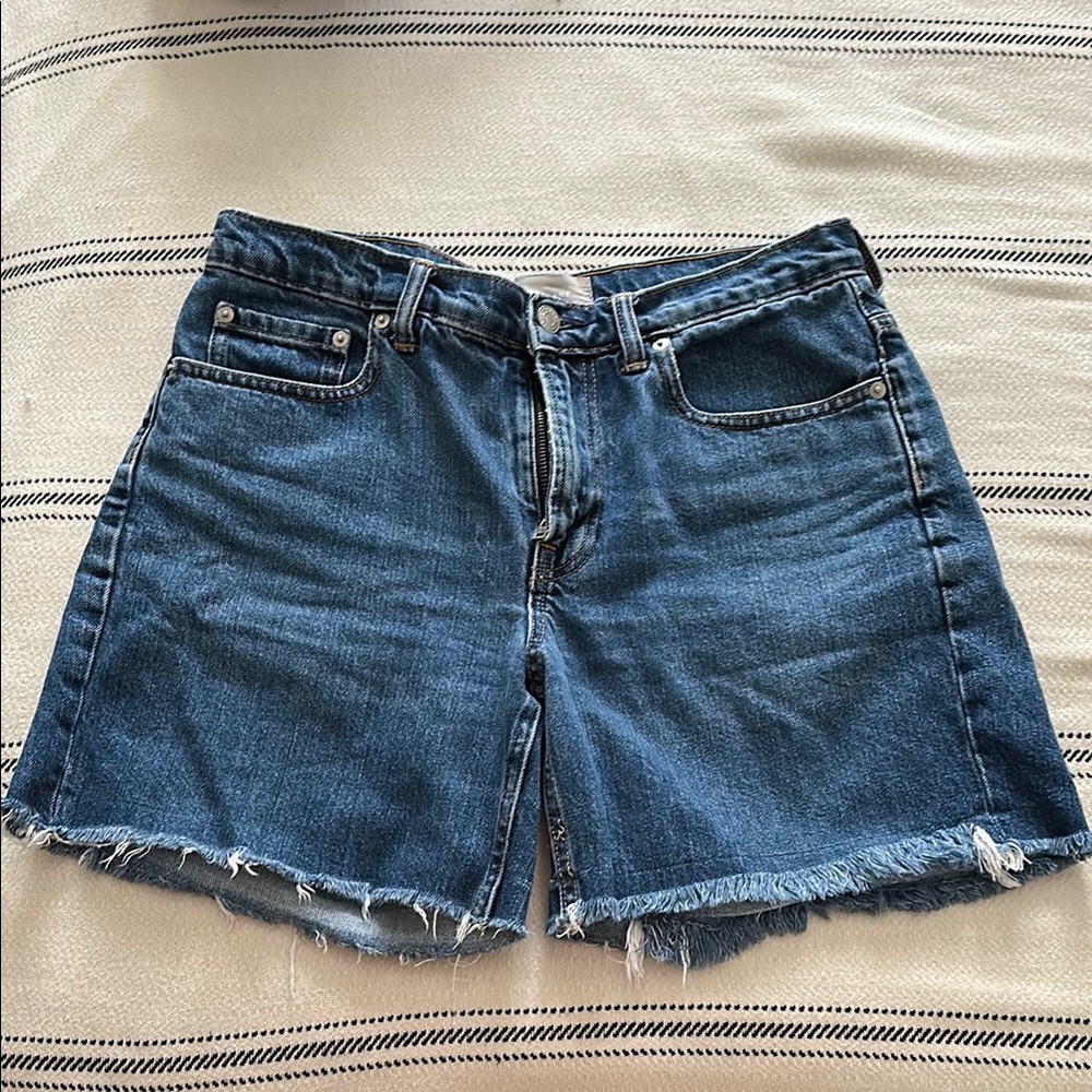 Everlane Denim Frayed Hem Women's Shorts